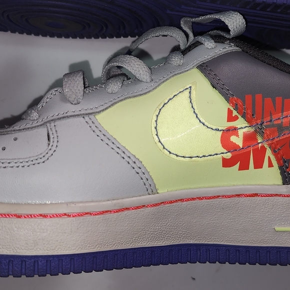 Nike Air Force 1 Low GS 'Dunk It' Youth 5.5y Sneakers 2 Time Host Pick - Picture 6 of 12